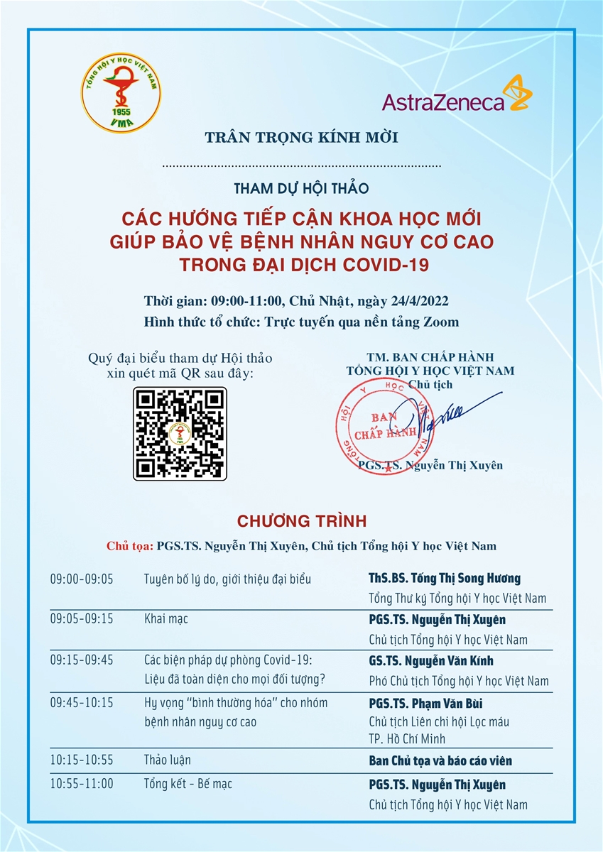 THƯ MỜI tham dự Hội thảo Các hướng tiếp cận khoa học mới giúp bảo vệ